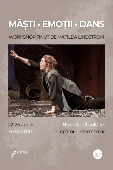 Workshop: MĂȘTI • EMOȚII • DANS cu Matilda Lindström