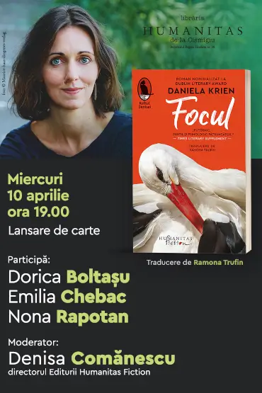 Lansare de carte: „Focul” de Daniela Krien 