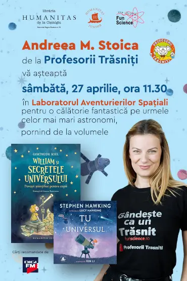 Laboratorul Aventurierilor Spațiali Atelier cu Andreea M. Stoica de la Profesorii Trăsniți