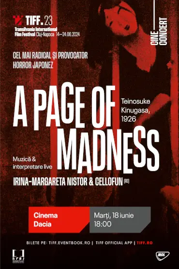 Cine-concert A Page of Madness Muzică originală & interpretare live: Irina-Margareta Nistor & CelloFun