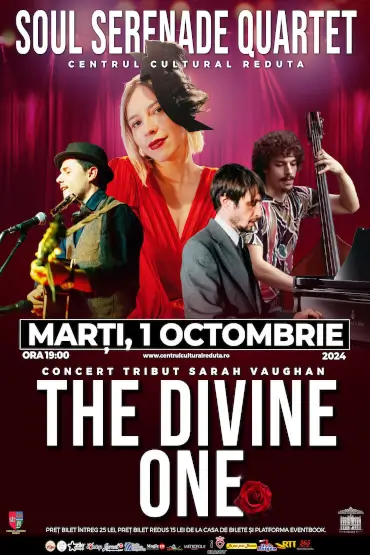 Concert tribut Sarah Vaughan -THE DIVINE ONE cu Soul Serenade Quartet 