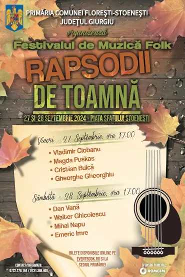 Rapsodii de toamnă Festivalul de Muzică Folk