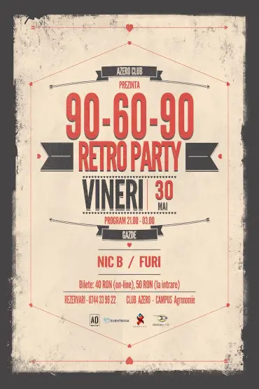 90-60-90 v67.0 – Retro Party cu Furi si Nic B 