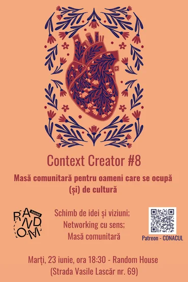 Context Creator #8 - masă comunitară pentru oameni care se ocupă (și) de cultură 