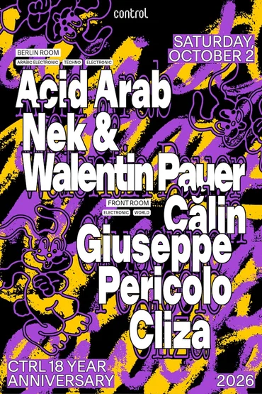 ctrl18: Acid Arab [FR], Nek & Walentin Pauer, Călin, Giuseppe Pericolo, Cliza 