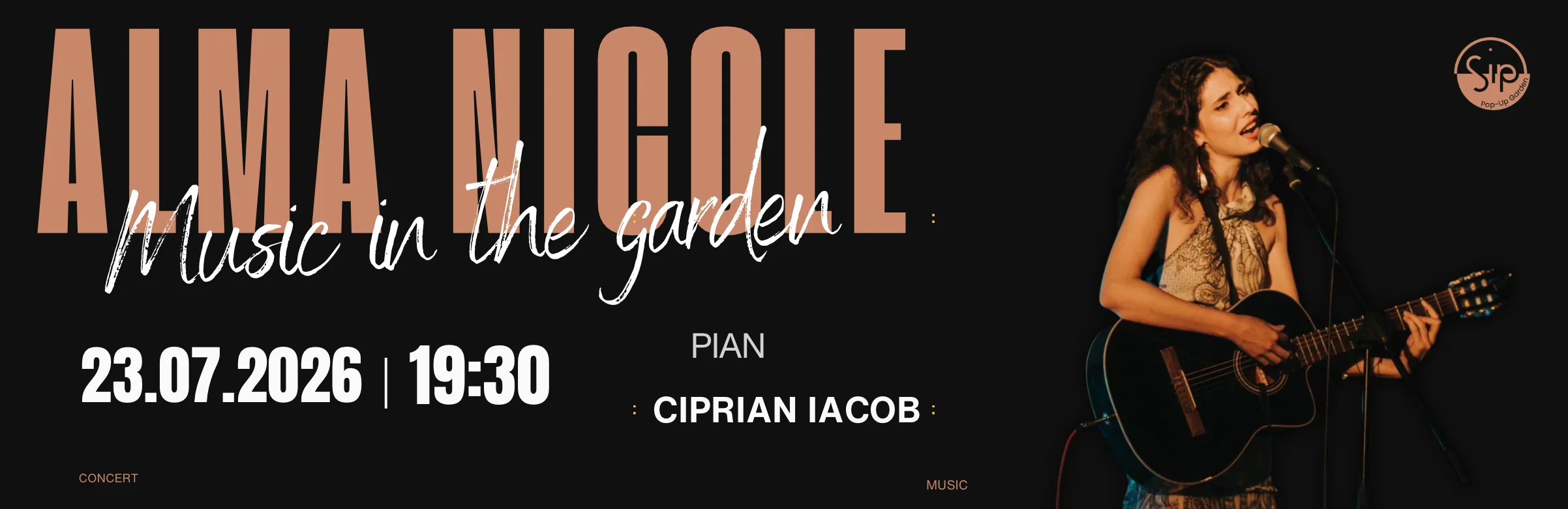 Alma Nicole: Live Concert în grădină