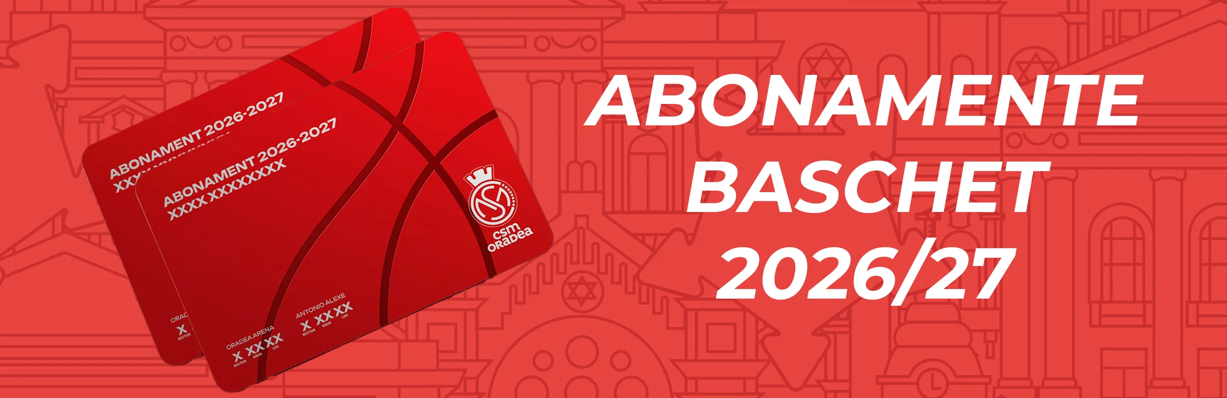 Abonamente Baschet CSM Oradea