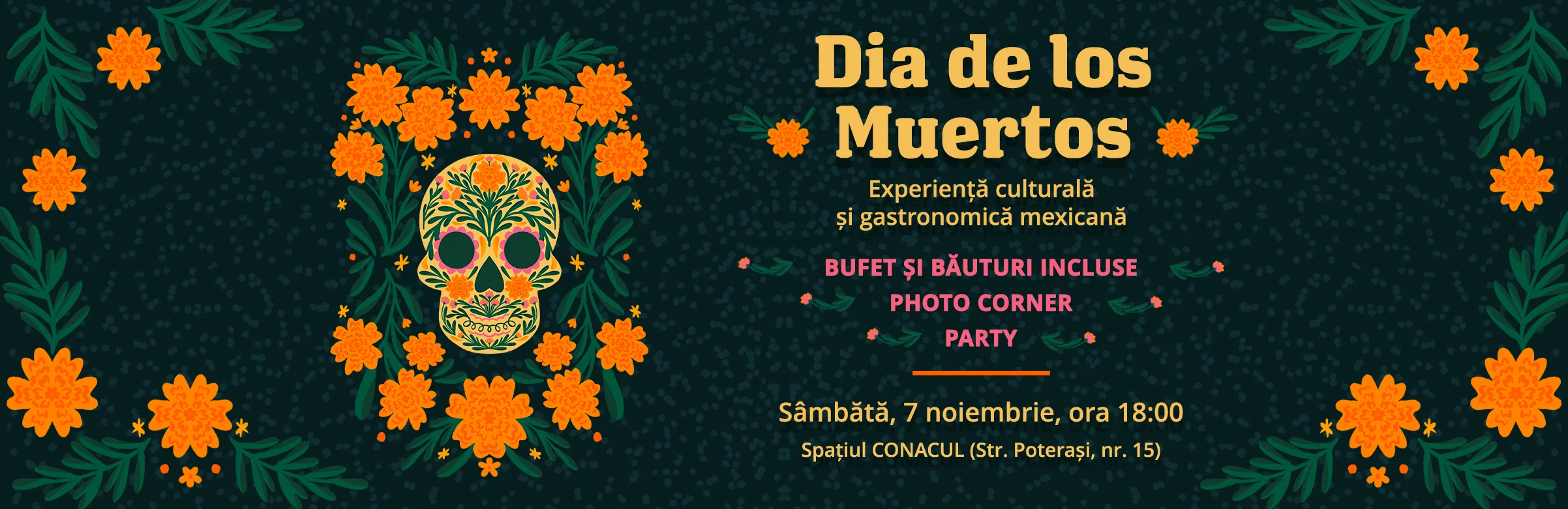 Dia de Los Muertos: O seară Mexicana la Conacul