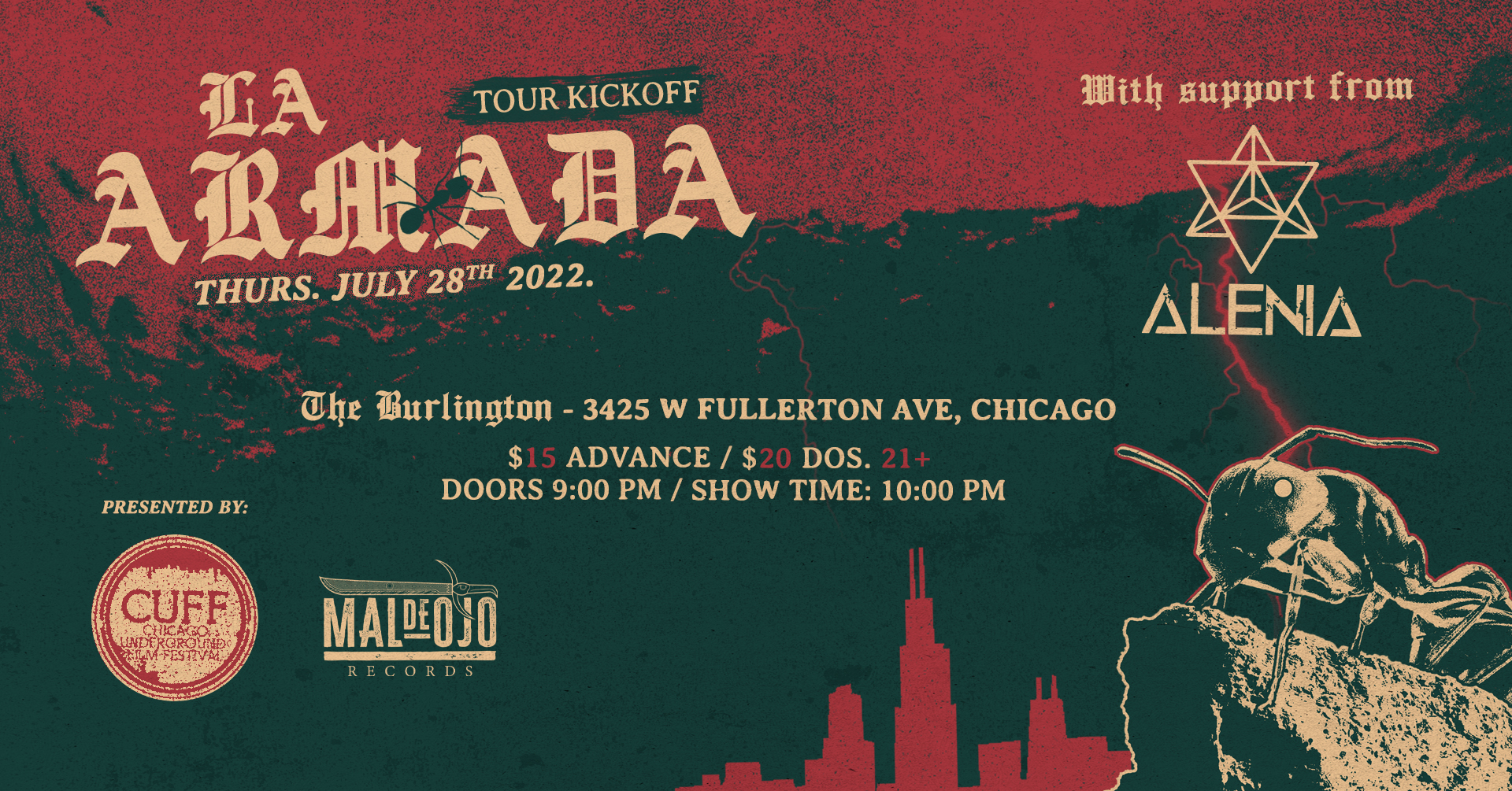 LA ARMADA TOUR KICK OFF SHOW WITH ALENIA 29th Chicago