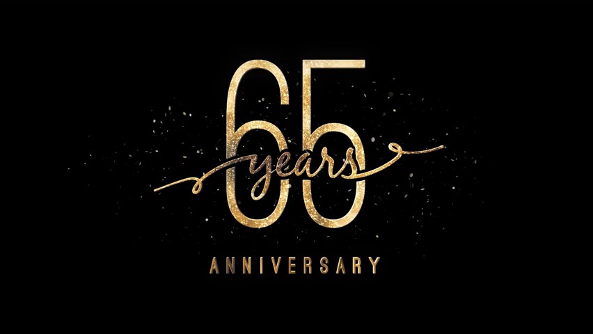 Video von 65 year anniversary gold animiert