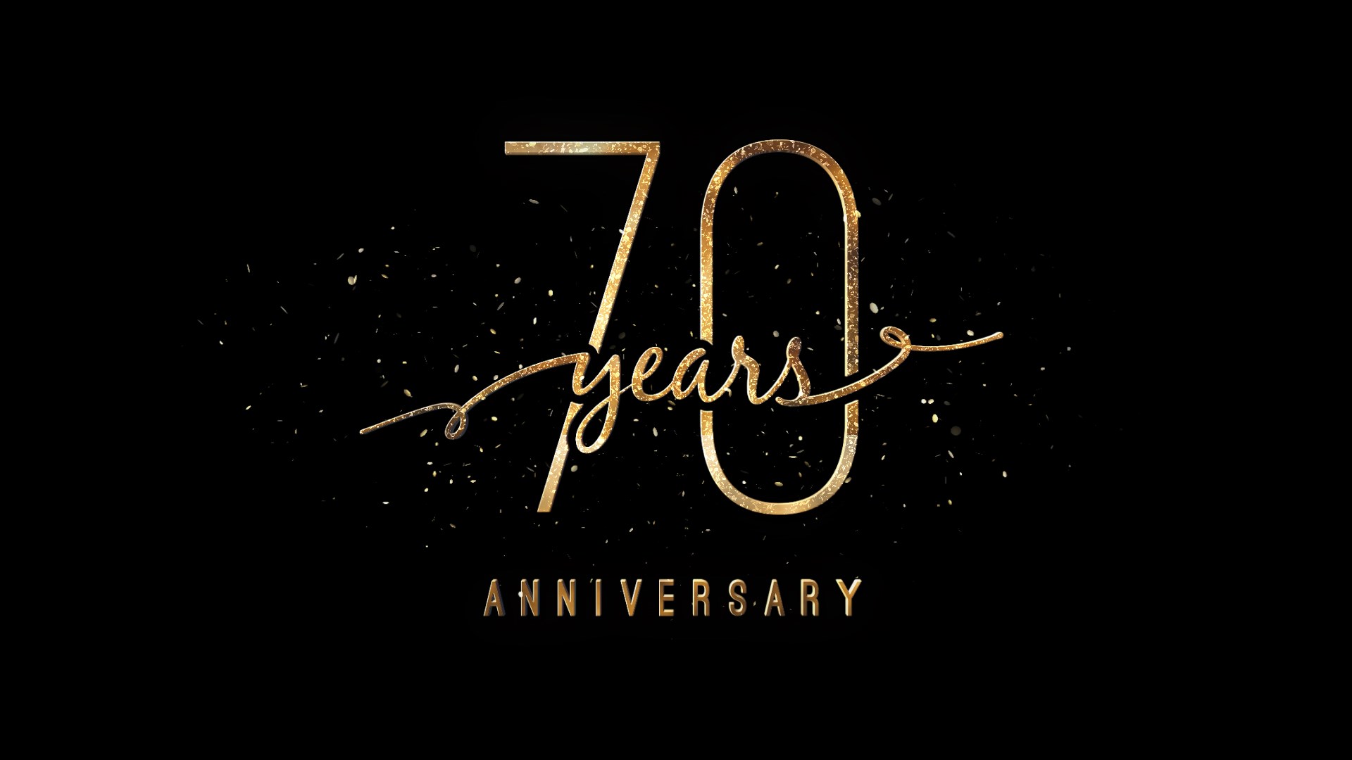 Video von 70 year anniversary gold animiert