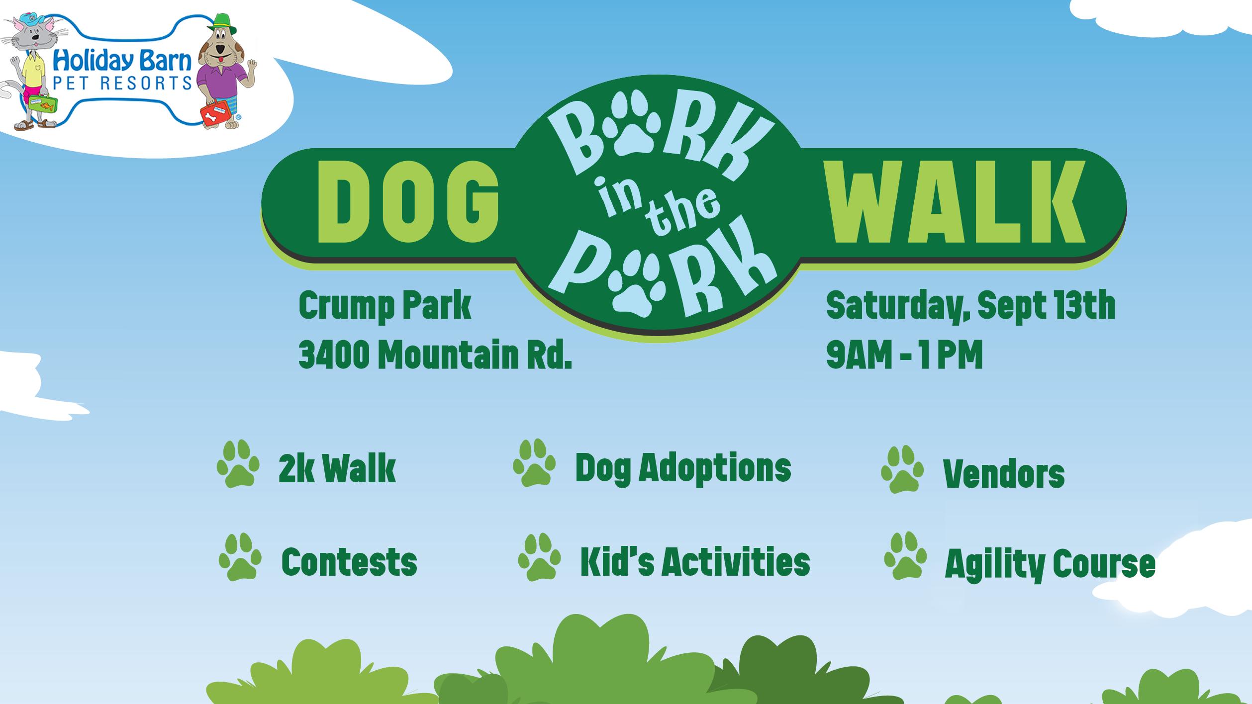 “BARK IN THE PARK” DOG WALK TO BENEFIT THE HENRICO HUMANE SOCIETY