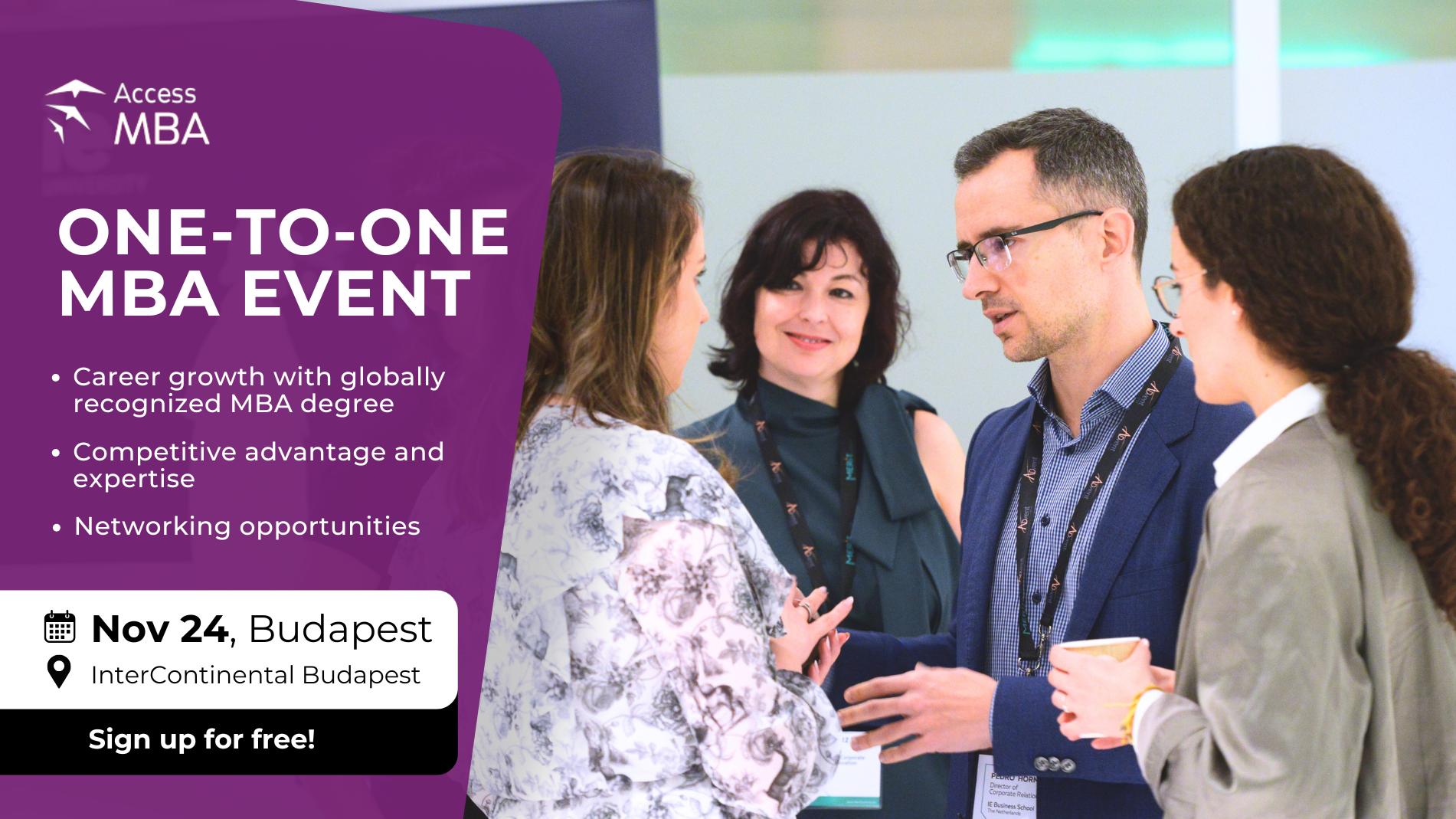 Access MBA Budapest – Meet World-Leading Business Schools in One Day