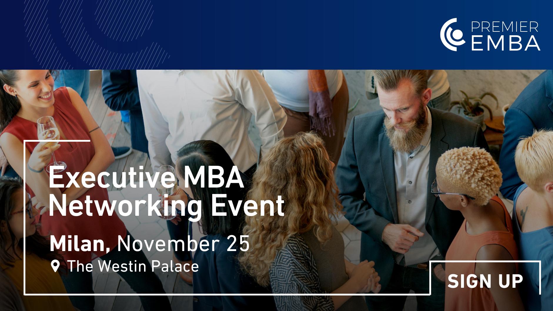 Meet Top Business Schools at the Premier EMBA Event in Milan
