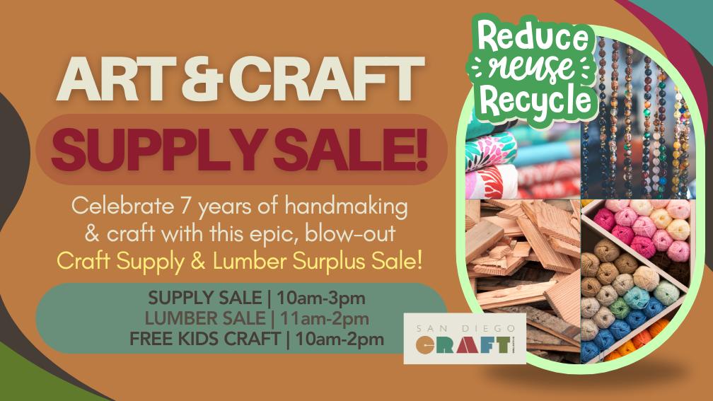 Arts & Craft Supply & Lumber Sale!