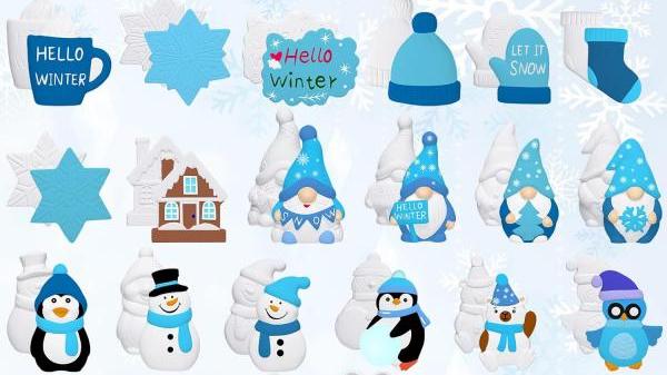 Make it with Bethany - Winter Magnets