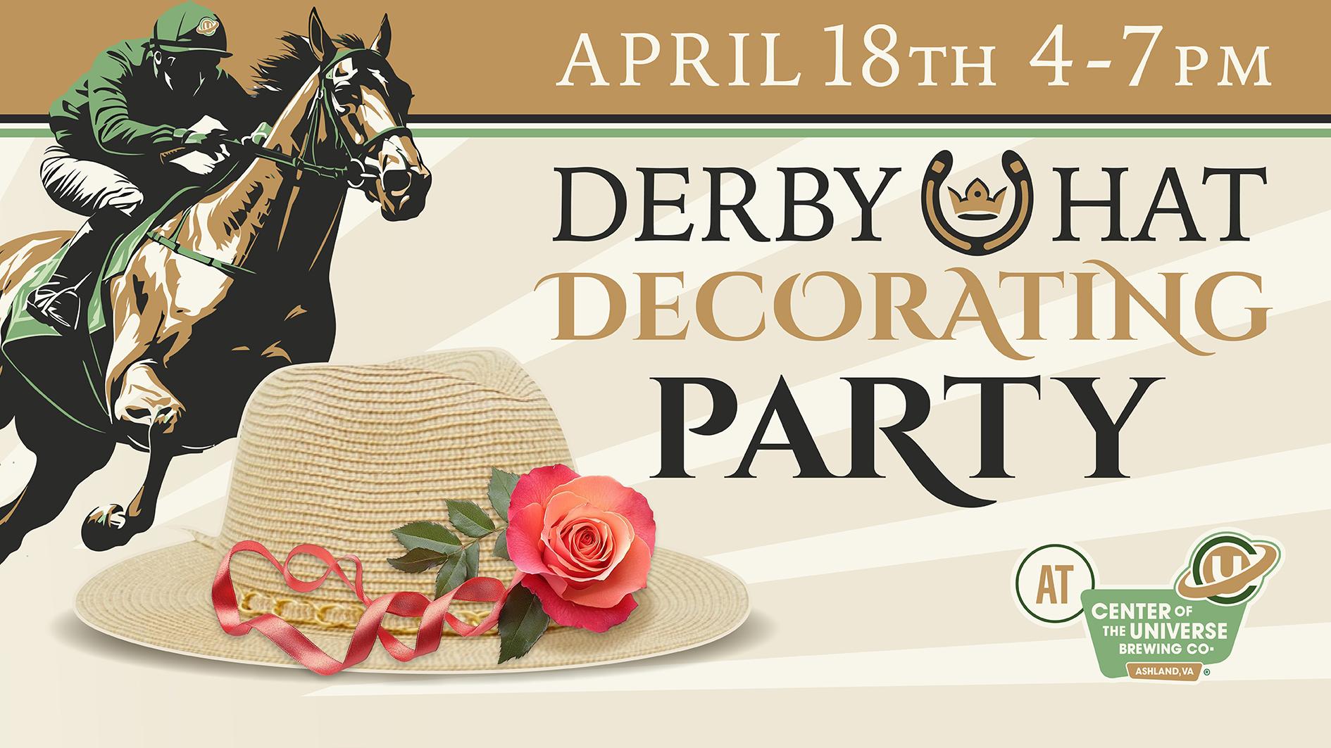 Derby Hat Decorating Party - 18 APR 2026