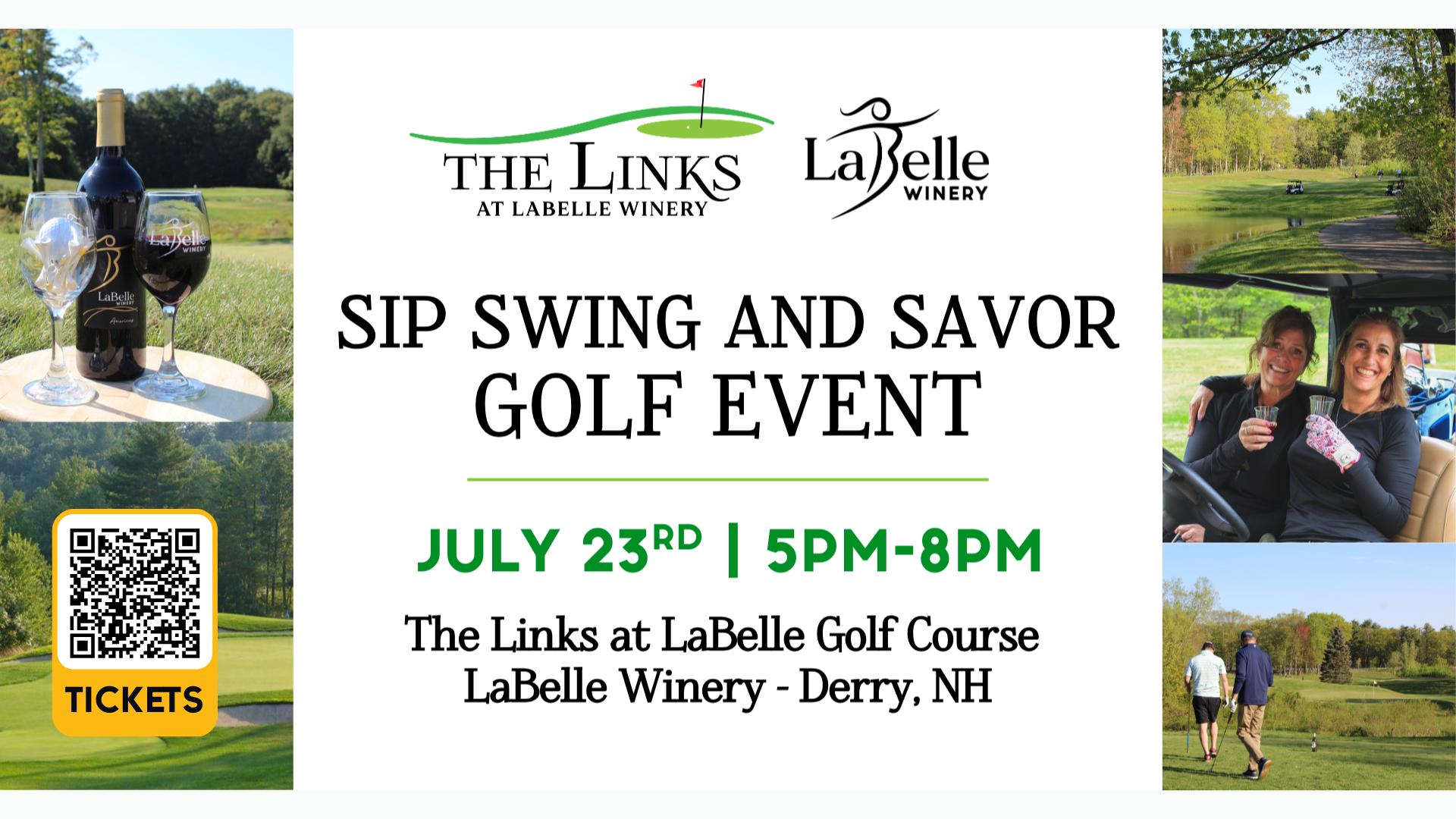 Swing, Sip and Savor Golf Event (7/23/26 – Derry, NH)