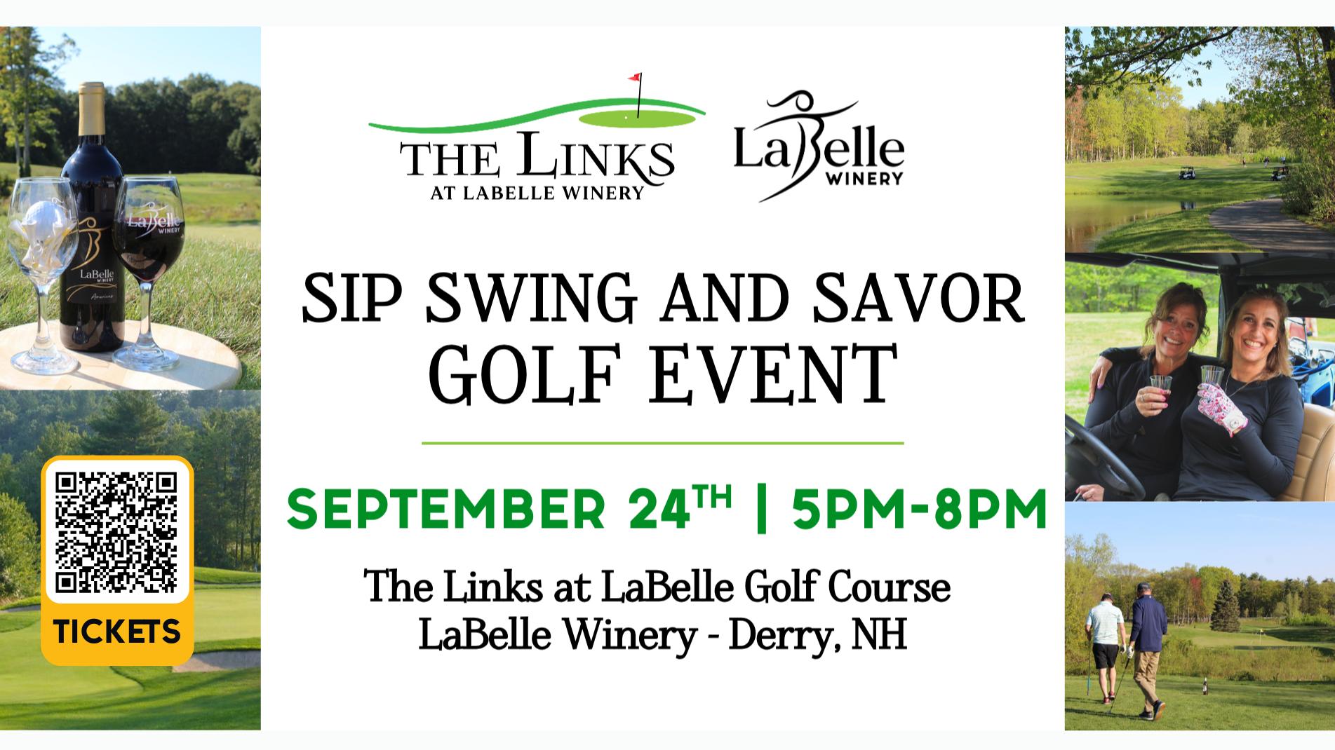 Swing, Sip and Savor Golf Event (9/24/26 – Derry, NH)