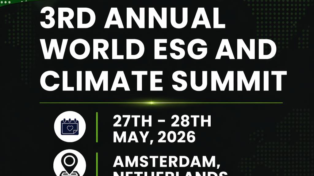 3rd Annual World ESG and Climate Summit