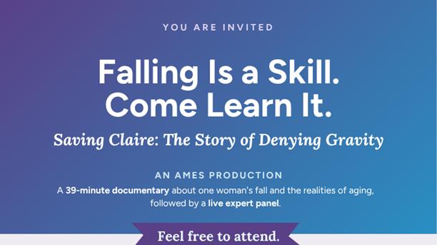 FREE Fall-Prevention with Saving Claire Documentary Screening