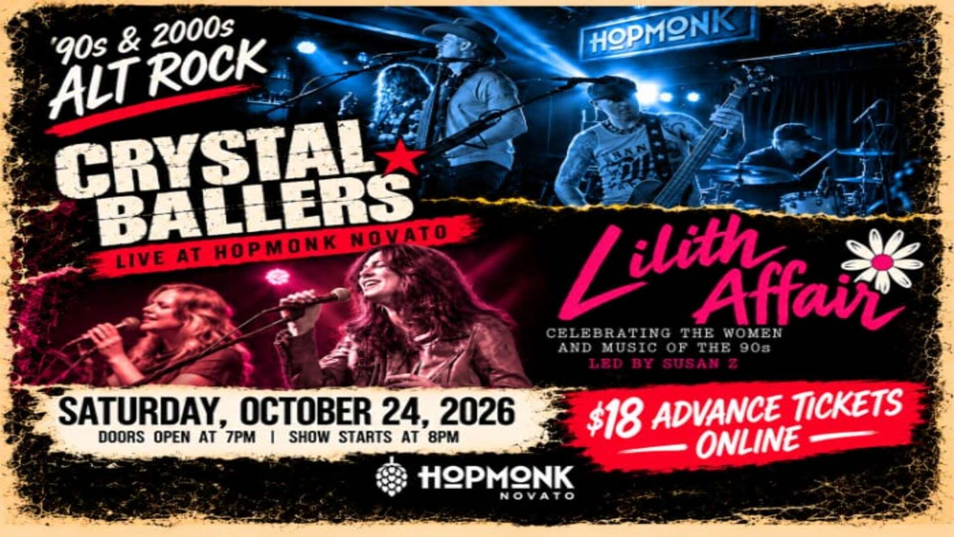 ’90s & 2000s Alt Rock Night! Crystal Ballers + Lilith Affair