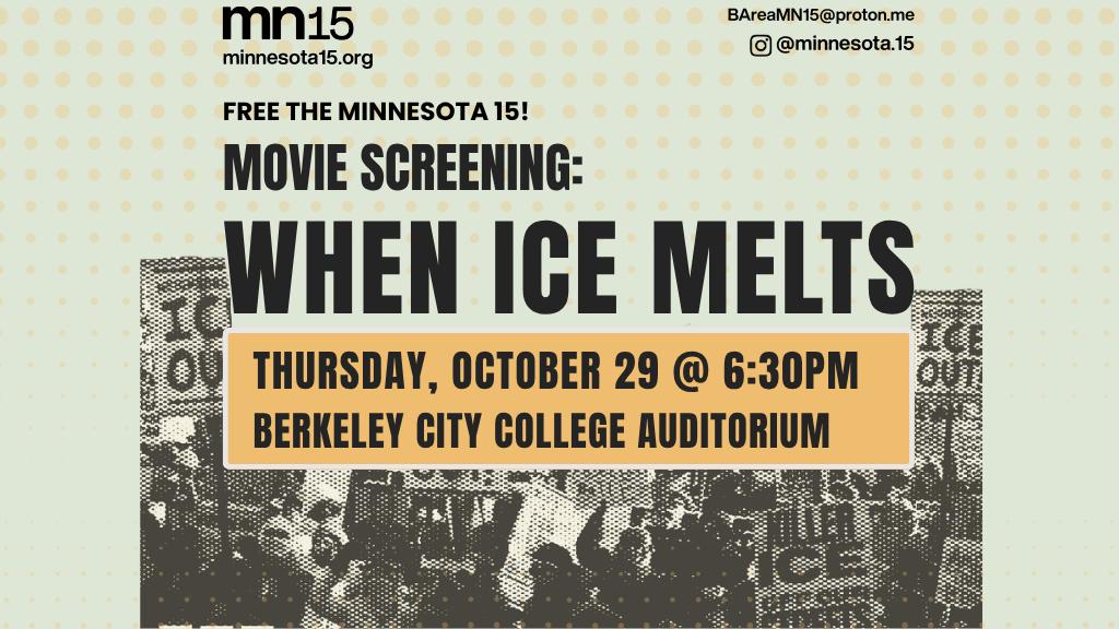 Bay Area Public Film Screening: When ICE Melts