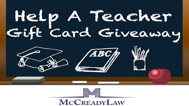 Help A Teacher Gift Card Giveaway