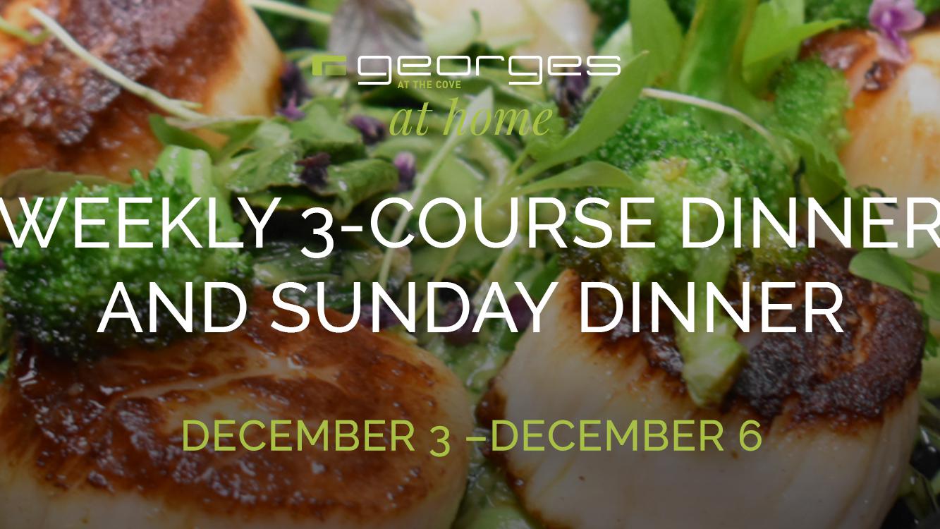 Copy of Weekly 3-course dinner and Sunday Dinner