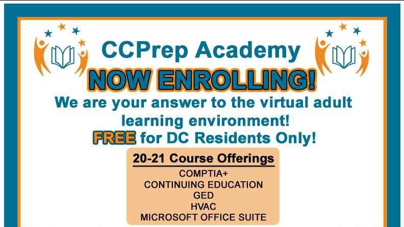 Community College Preparatory Academy - Free for DC Residents 18 +