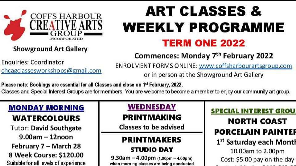 2022 Term 1 Art Classes