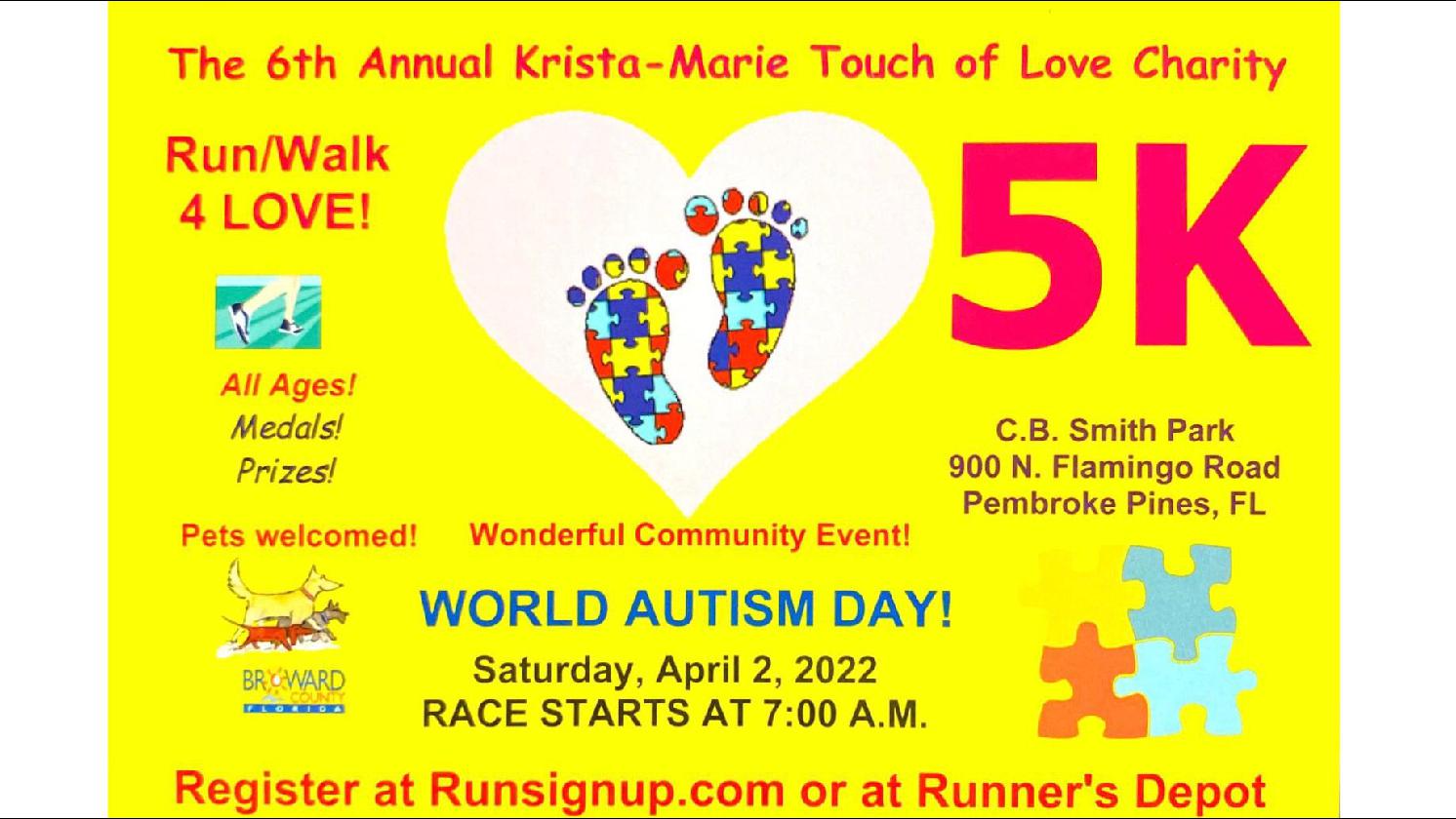 The 6th Annual Krista-Marie Touch of Love Charity 5K