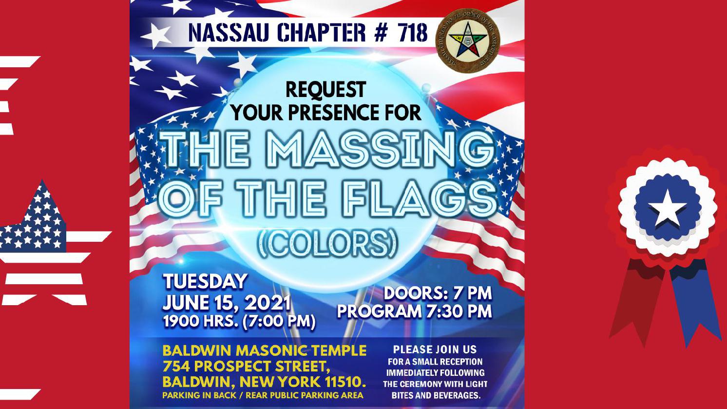 Nassau Chapter's Massing of the Flag