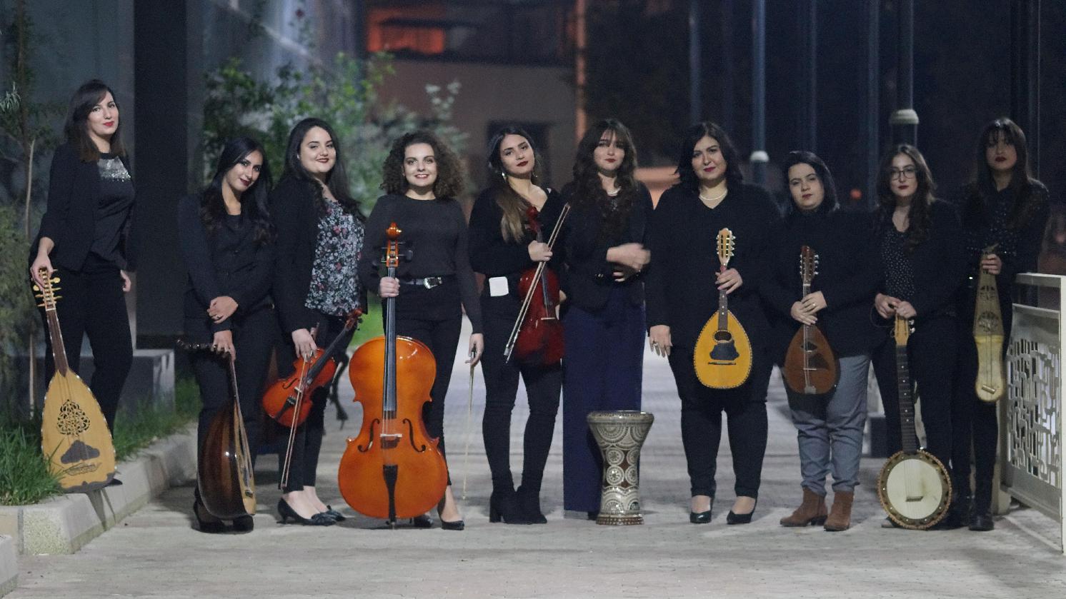 L’orchestre féminin de l’association Ahbab Cheikh Sadek El Bedjaoui