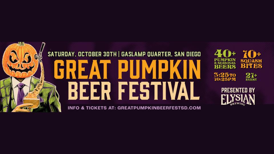 The Great Pumpkin Beer Festival San Diego presented by Elysian Brewing