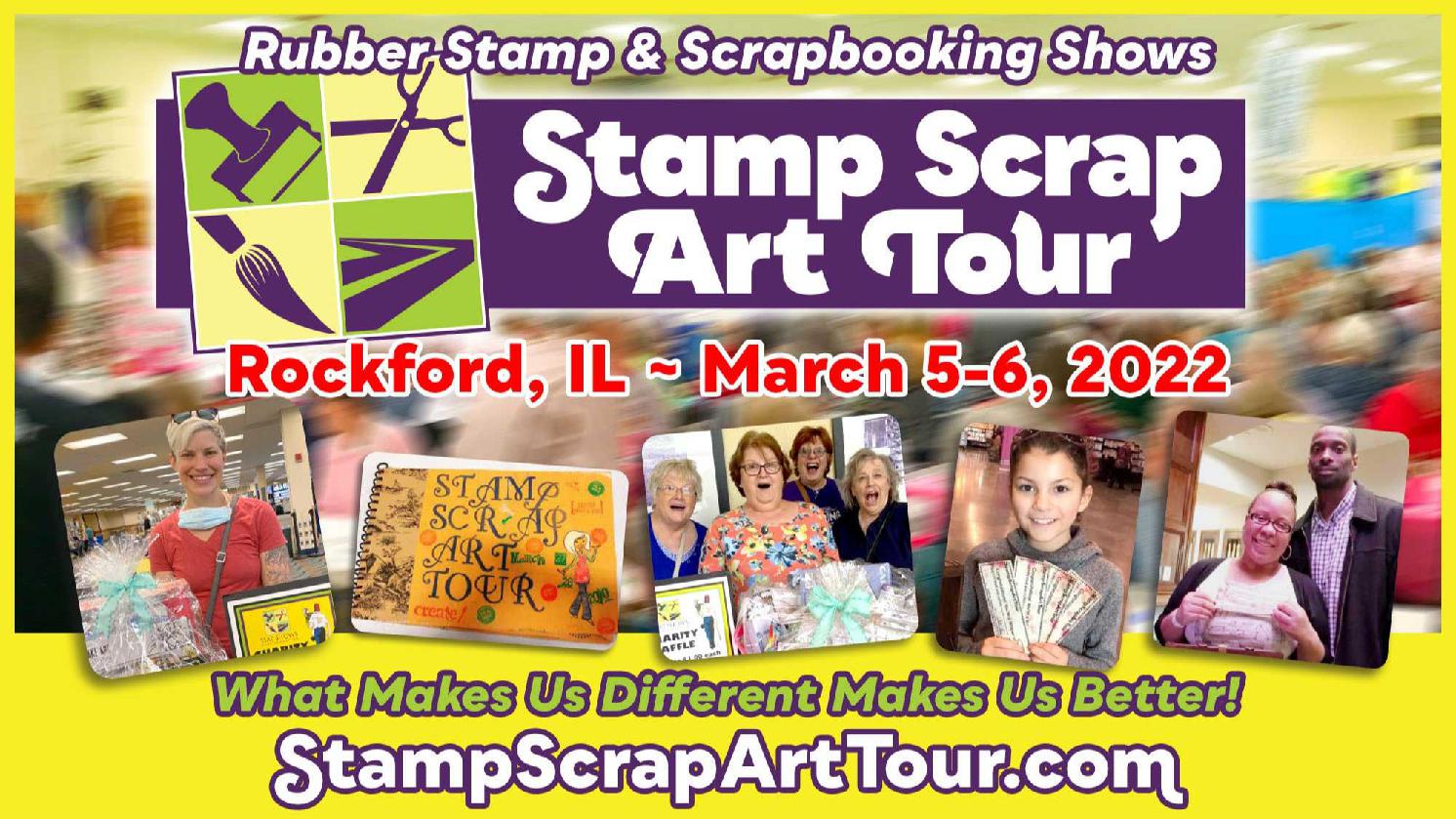 Stamp Scrap Art Tour Rockford, IL 5 MAR 2022