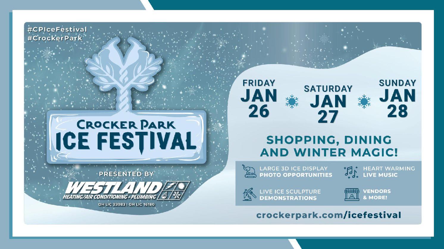 Crocker Park Ice Festival 26 JAN 2024