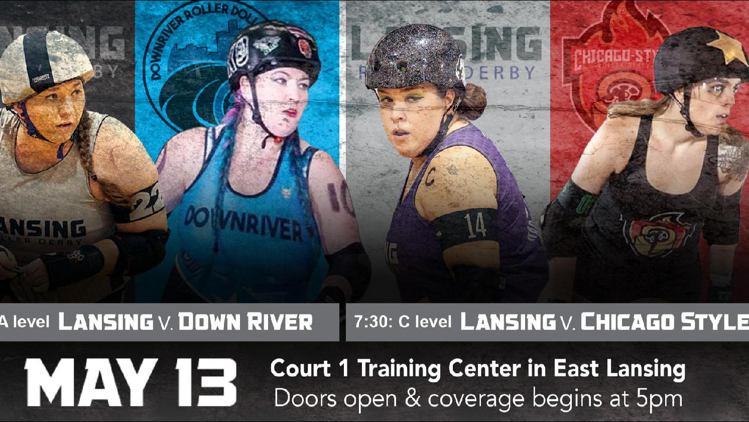 Lansing Roller Derby 2023 Home Season Bout #4 13 MAY 2023