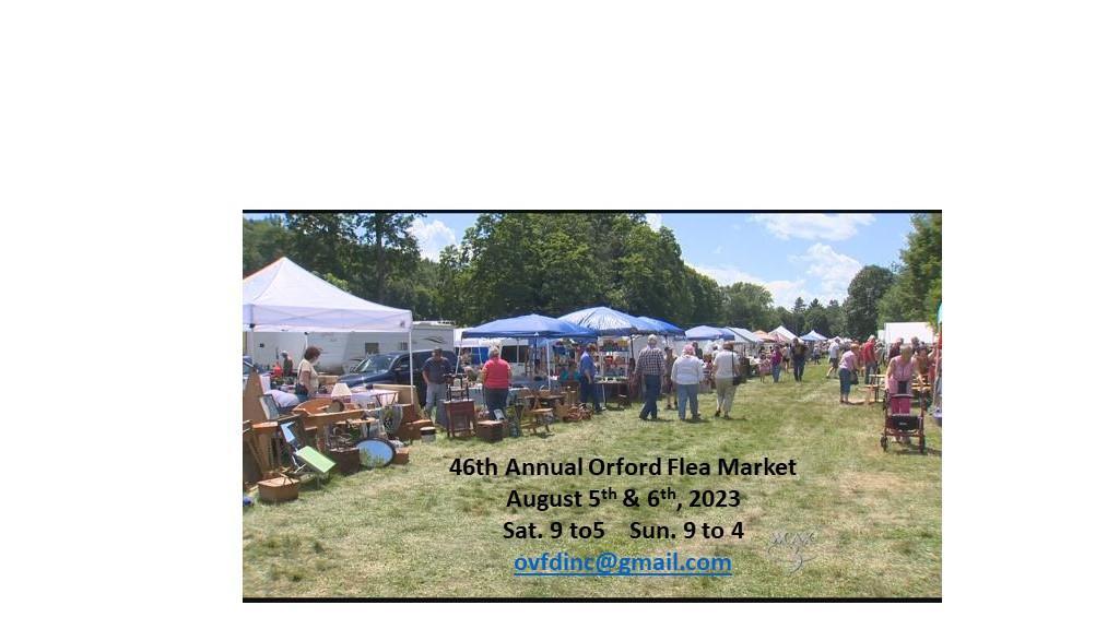 46th ANNUAL ORFORD NH FLEA MARKET - 5 AUG 2023