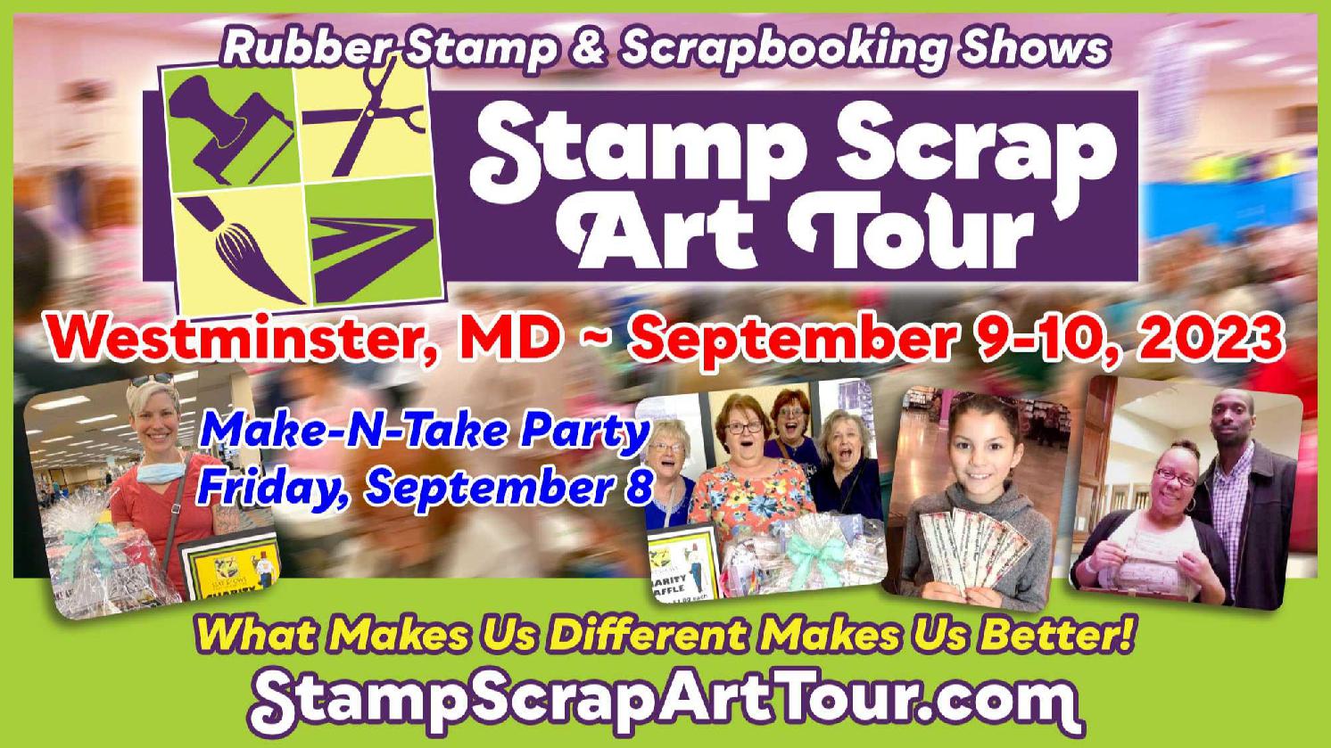stamp and scrapbook tour Stamp Scrap Art Tour - Westminster MD 2023