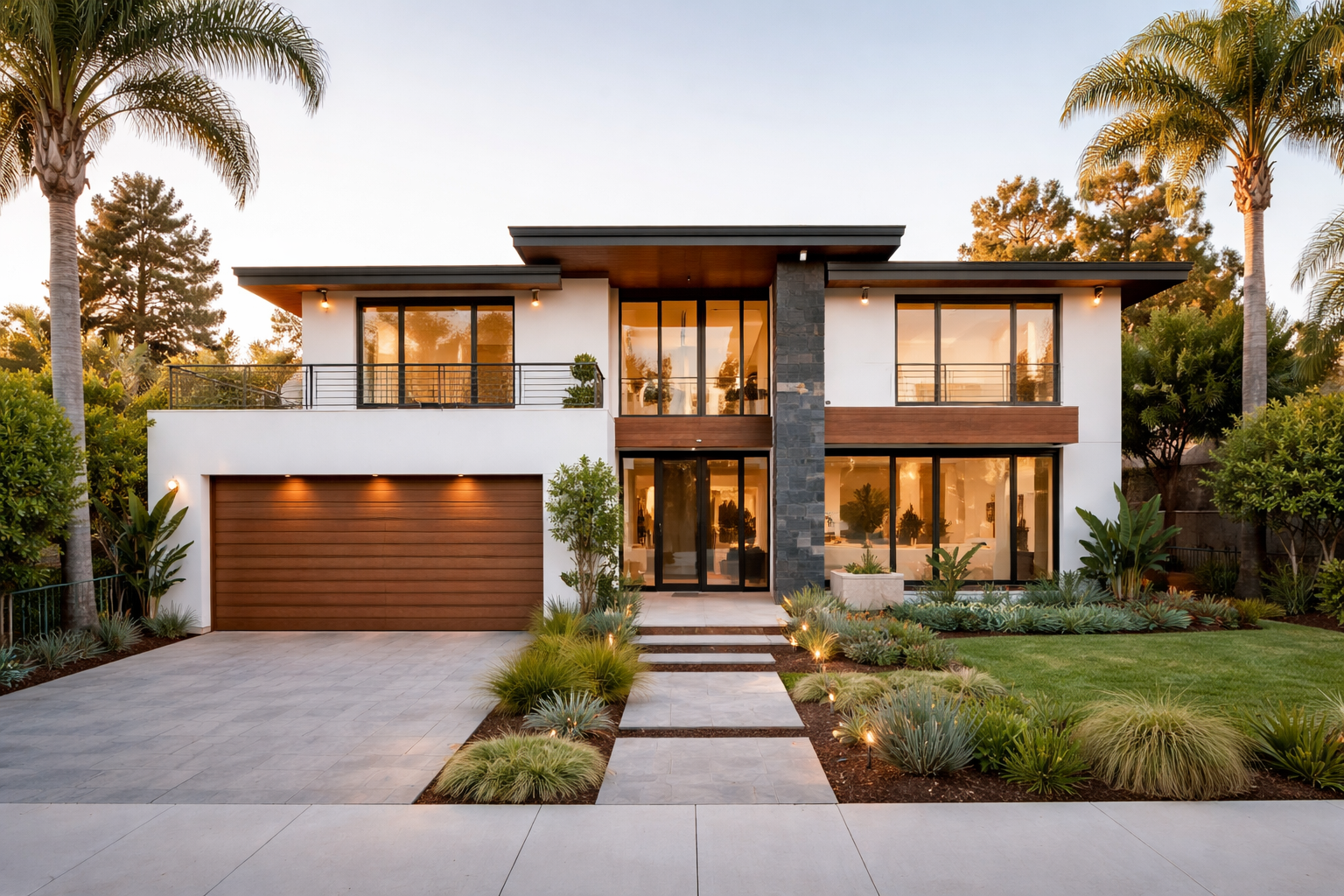 Original photo of a modern home