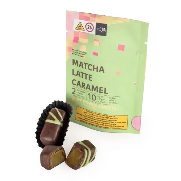 Soft Power Sweets Chocolates Matcha Latte Caramel 20mg