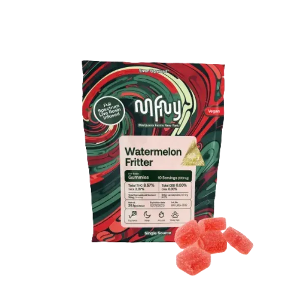 MFNY Gummies LIve Rosin Watermelon Fritter 100mg
