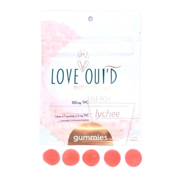 Love Oui'd Gummies Energy Lychee 100mg