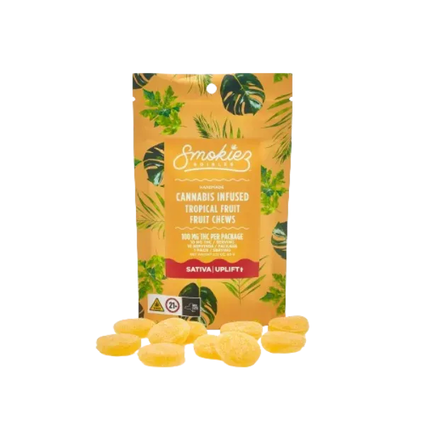 Smokiez Gummies Sweet Tropical Fruit 100mg