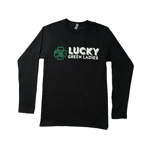 Lucky Green Ladies Longsleeve Shirt Black