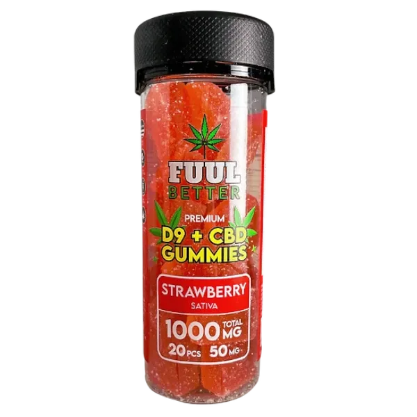 HEMP DERIVED | FUUL BETTER Gummies Delta-9 THC Strawberry 1000mg