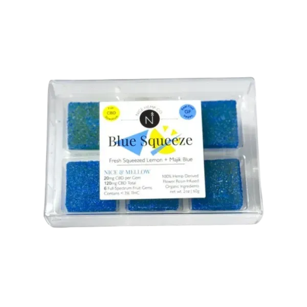 HEMP DERIVED | Nice Hemp Co CBD Fruit Gems Blue Squeeze