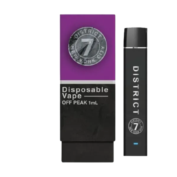 District 7 Disposable Vape Blueberry Afgoo 1g