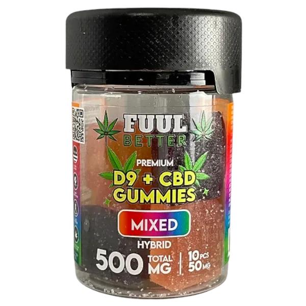 HEMP DERIVED | FUUL BETTER Gummies Delta-9 THC Mixed Fruit 500mg